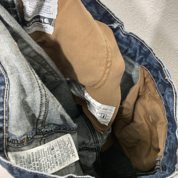 Carhartt FR Jeans Mens 34x30 Blue Relaxed Fit Flame Resistant Work CAT 2 102888 - Picture 16 of 16